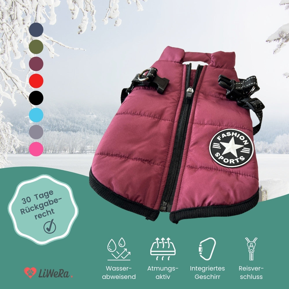 LiWeRa Wasserdichte Hundejacke DELUXE