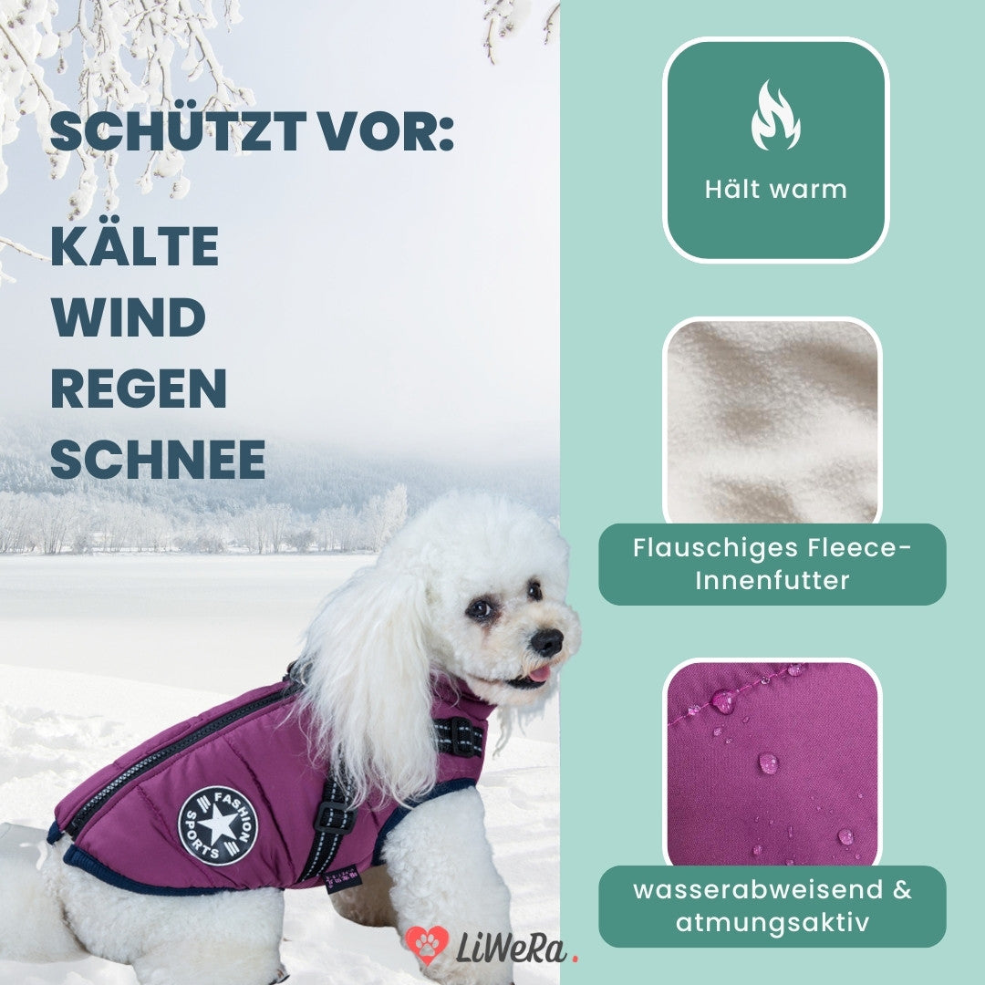 LiWeRa Wasserdichte Hundejacke DELUXE